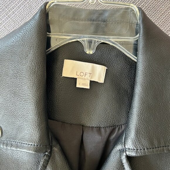 Loft faux leather biker jacket - size Small - Picture 2 of 7